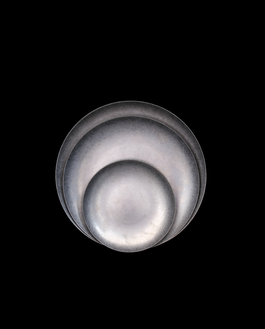 set matt stainless plate